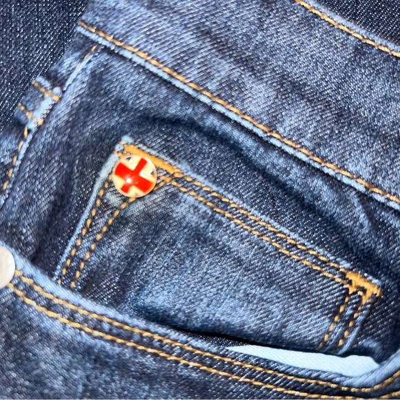 HUDSON KRISTA SUPER SKINNY Mid Rise Jeans Size 27 - Picture 5 of 8